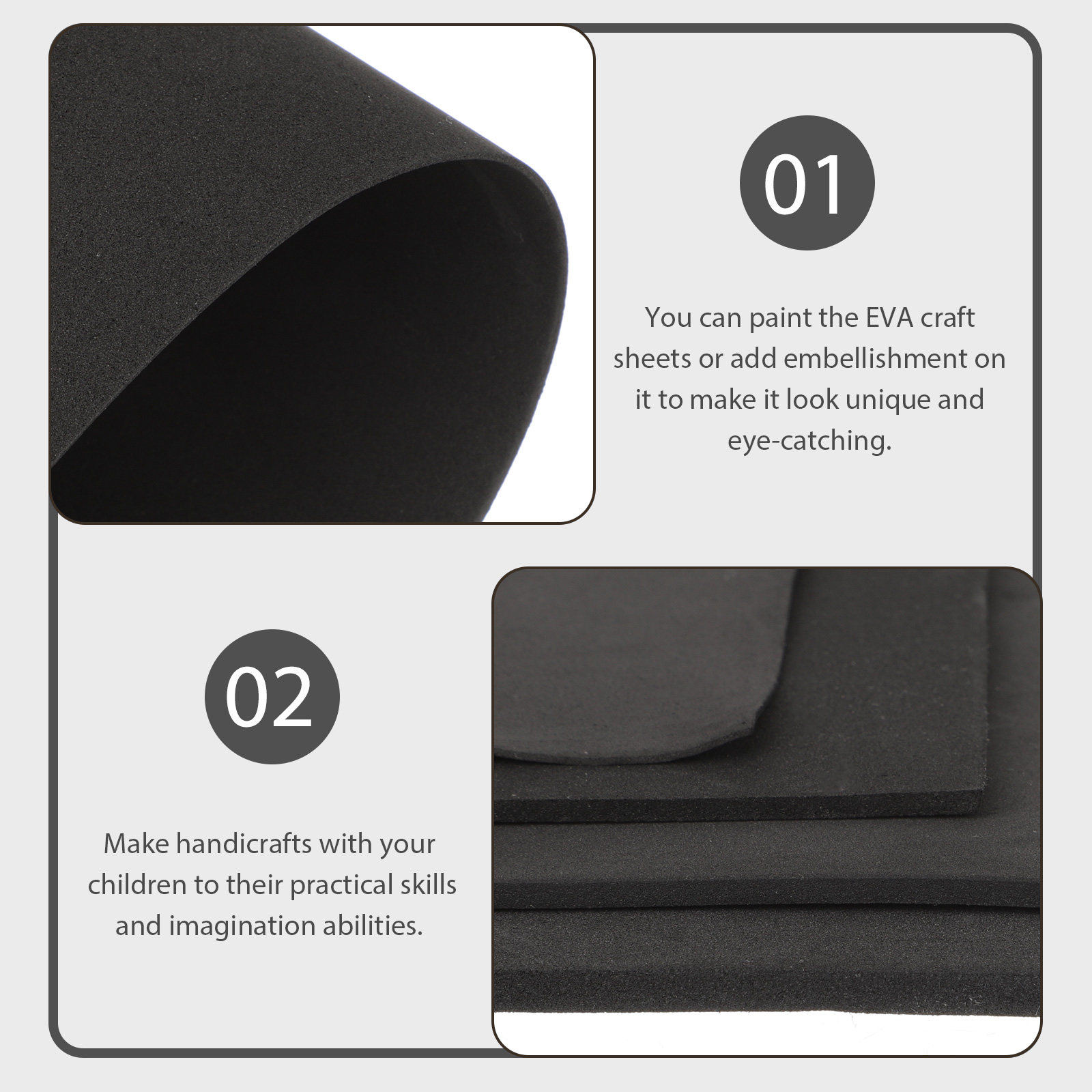 Cosplay Prop Foam Board - 4Pcs Eva Foam Board Sheets Handmade