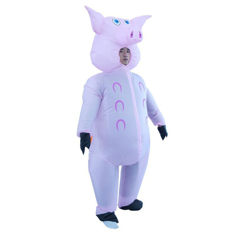 Cosplay Prop Business - Pink Pig Inflatable Suit Business Activities