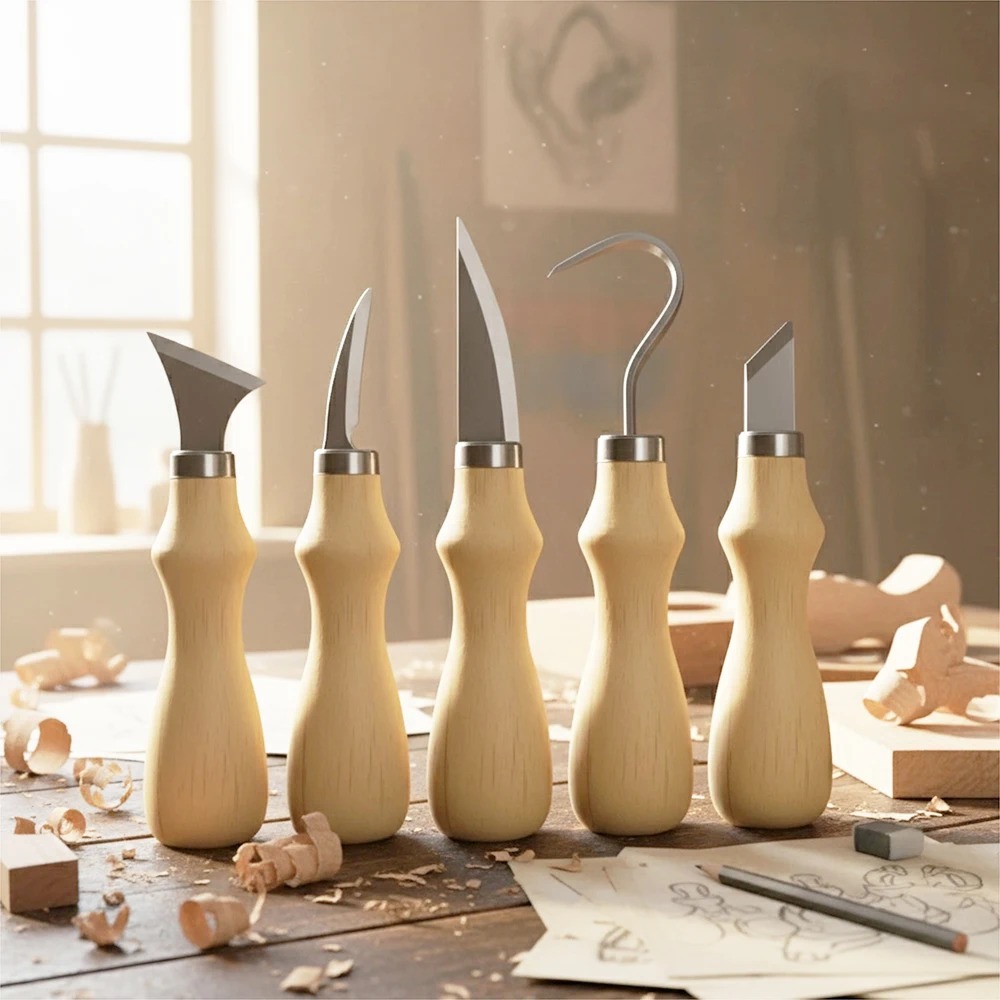 5Pcs Wood Carving Tools Set,Cu - Craft Knife Set recension och pris
