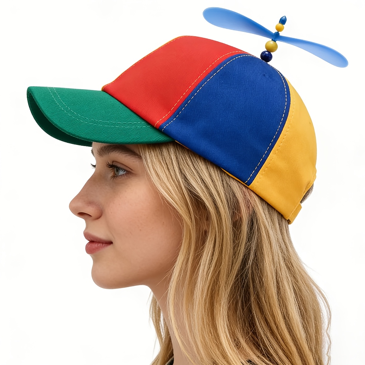 Funny Multicolor Propeller Hat - Flamethrower Cosplay Prop recension och pris