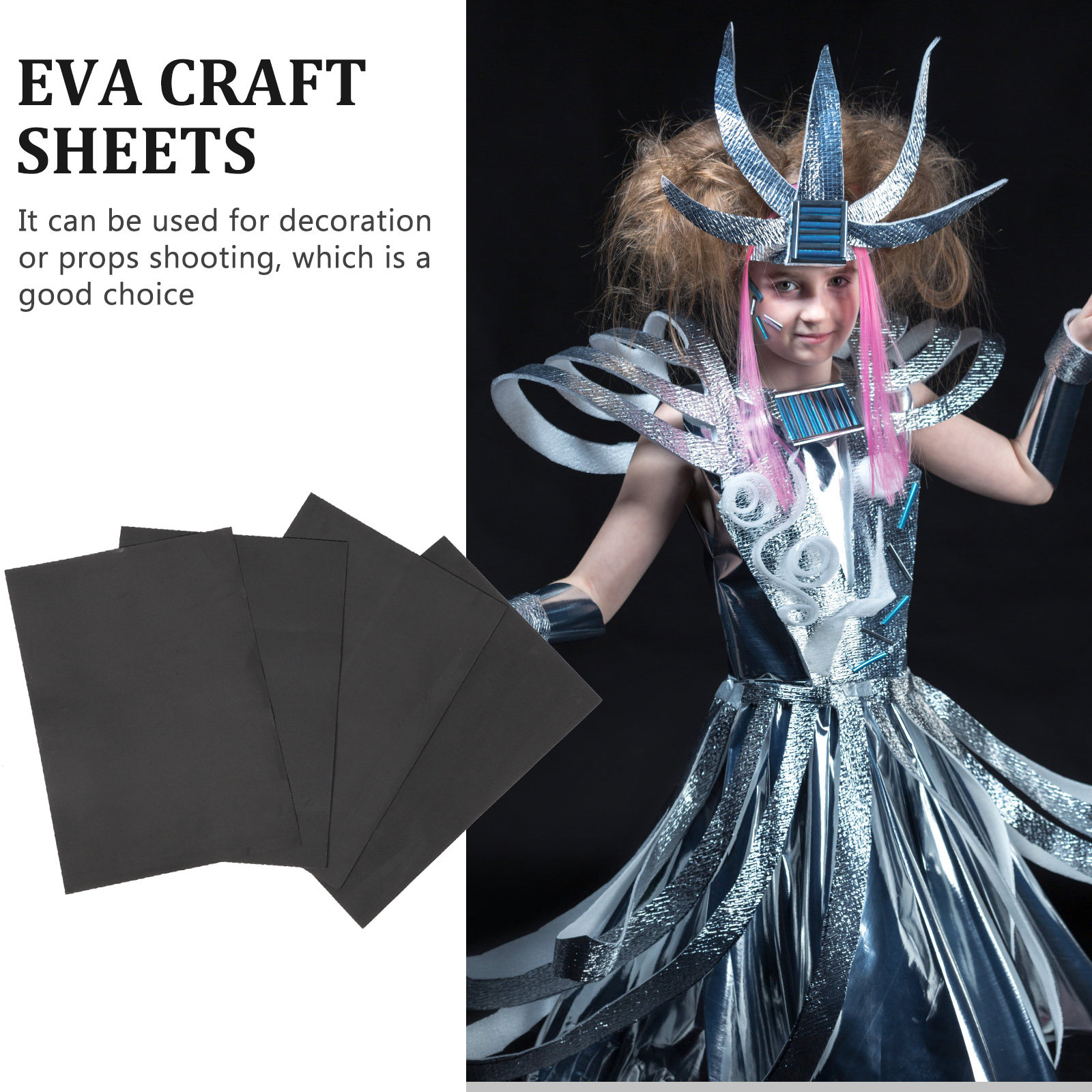 4Pcs Eva Board Foam Sheets DIY - Cosplay Prop Foam Board recension och pris