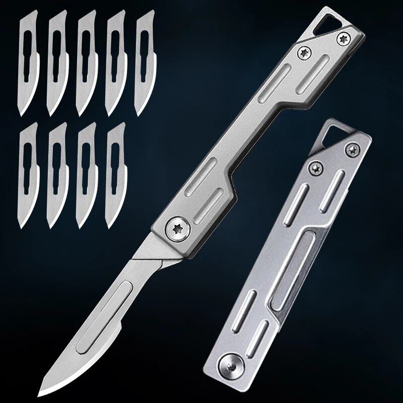 Folding Knife Stainless Steel  - Craft Knife Set recension och pris
