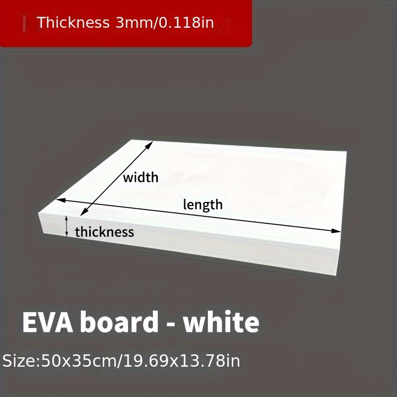 EVA Foam Board 14x39 Inch, 3mm - Cosplay Prop Foam Board recension och pris
