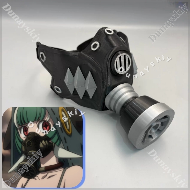 Guita Cyberpunk Gas Mask Green - Cosplay Prop 3D Print recension och pris