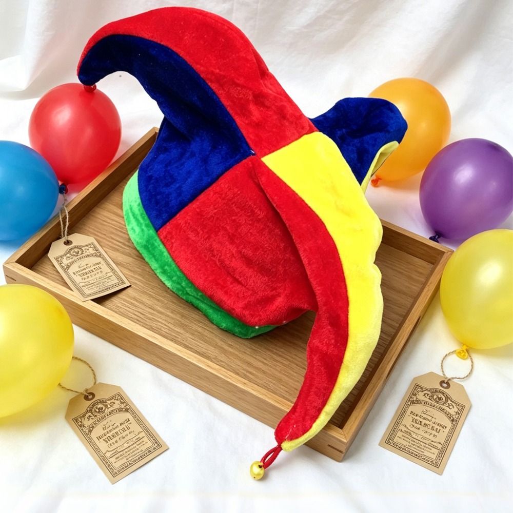 Cap Prop Multicolor Clown Hat  - Cosplay Prop Patterns recension och pris