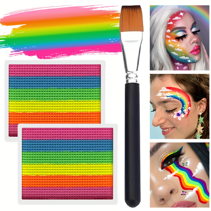 Rainbow Face and Body Paint Se - Cosplay Prop Paint recension och pris
