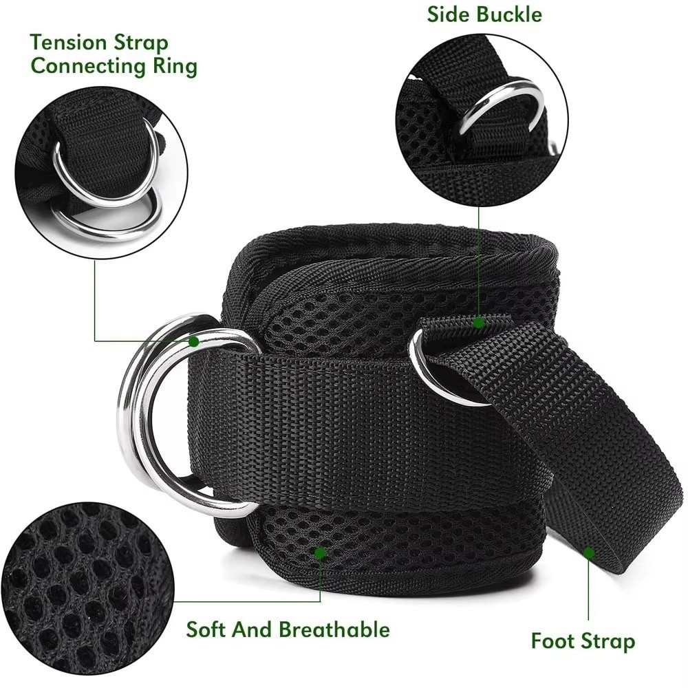 Double D-Ring Gym Ankle Straps - D Ring Strap recension och pris
