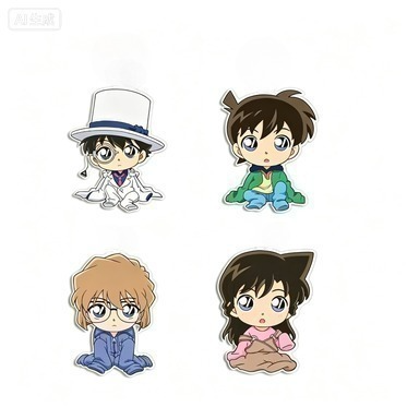 Detective Conan anime pin broo - Acrylic Cosplay Prop recension och pris