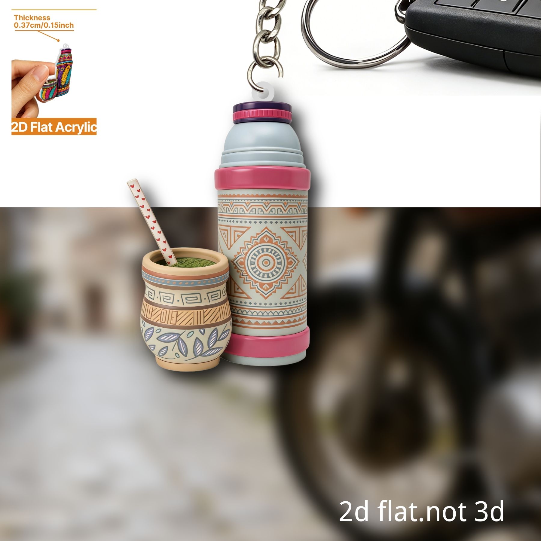 Thermos Cup Keychain,2D Flat A - Worbla Thermoplastic recension och pris