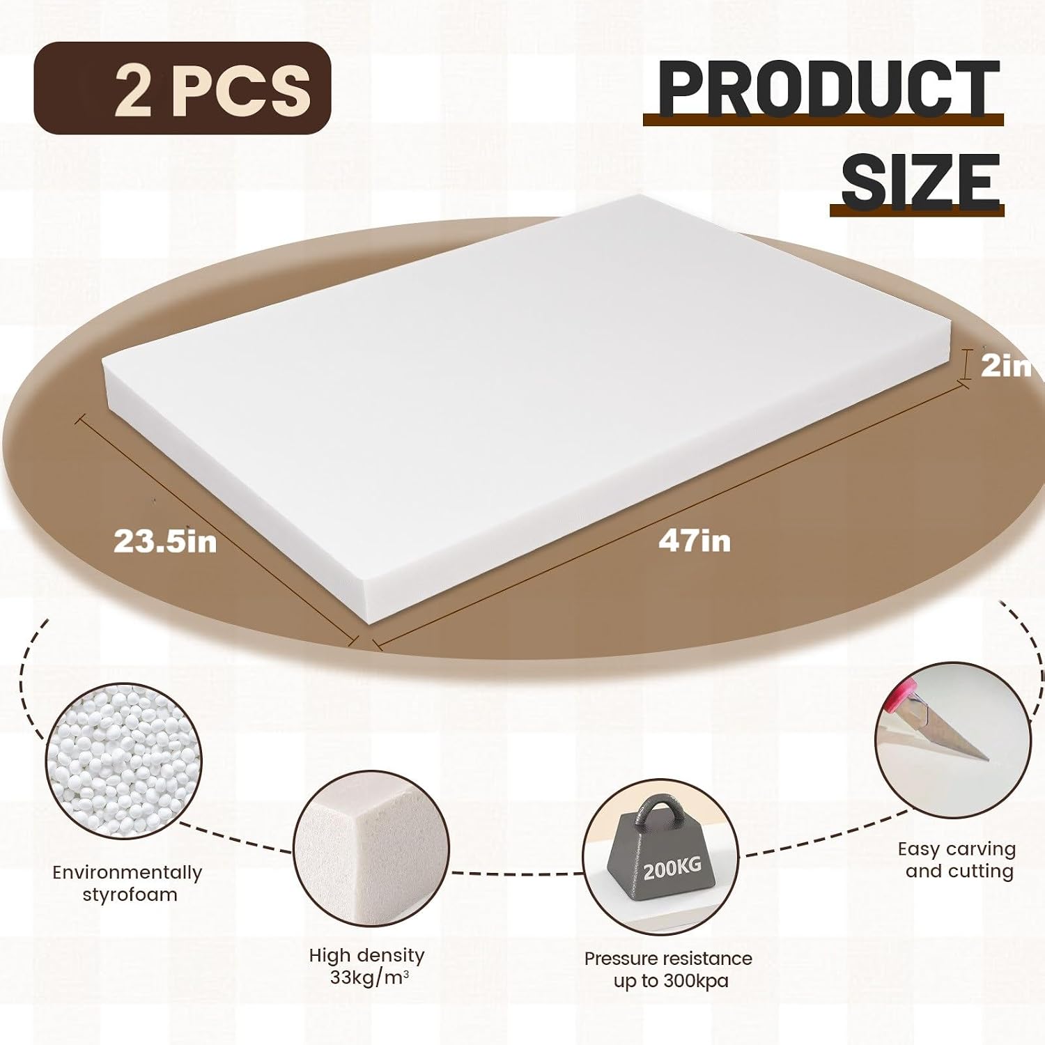 High Density XPS Large Foam Bo - Cosplay Prop Foam Board recension och pris