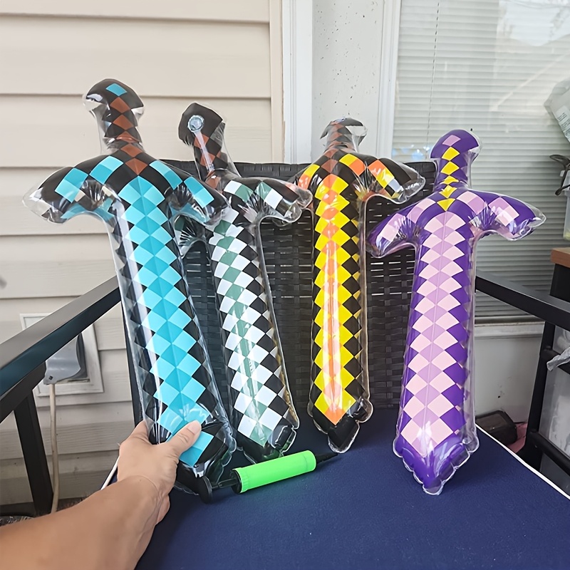 3Pcs Pixel Style Inflatable Sw - Cosplay Prop Dagger recension och pris
