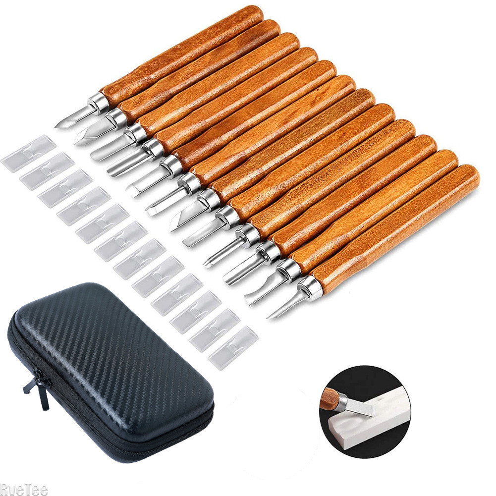 12Pcs SK2 Woodworking Carving  - Craft Knife Set recension och pris